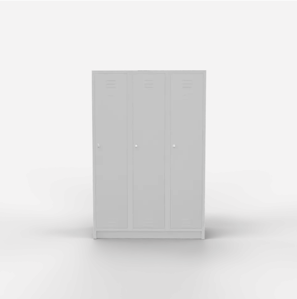 Dreitüriger Kleiderschrank