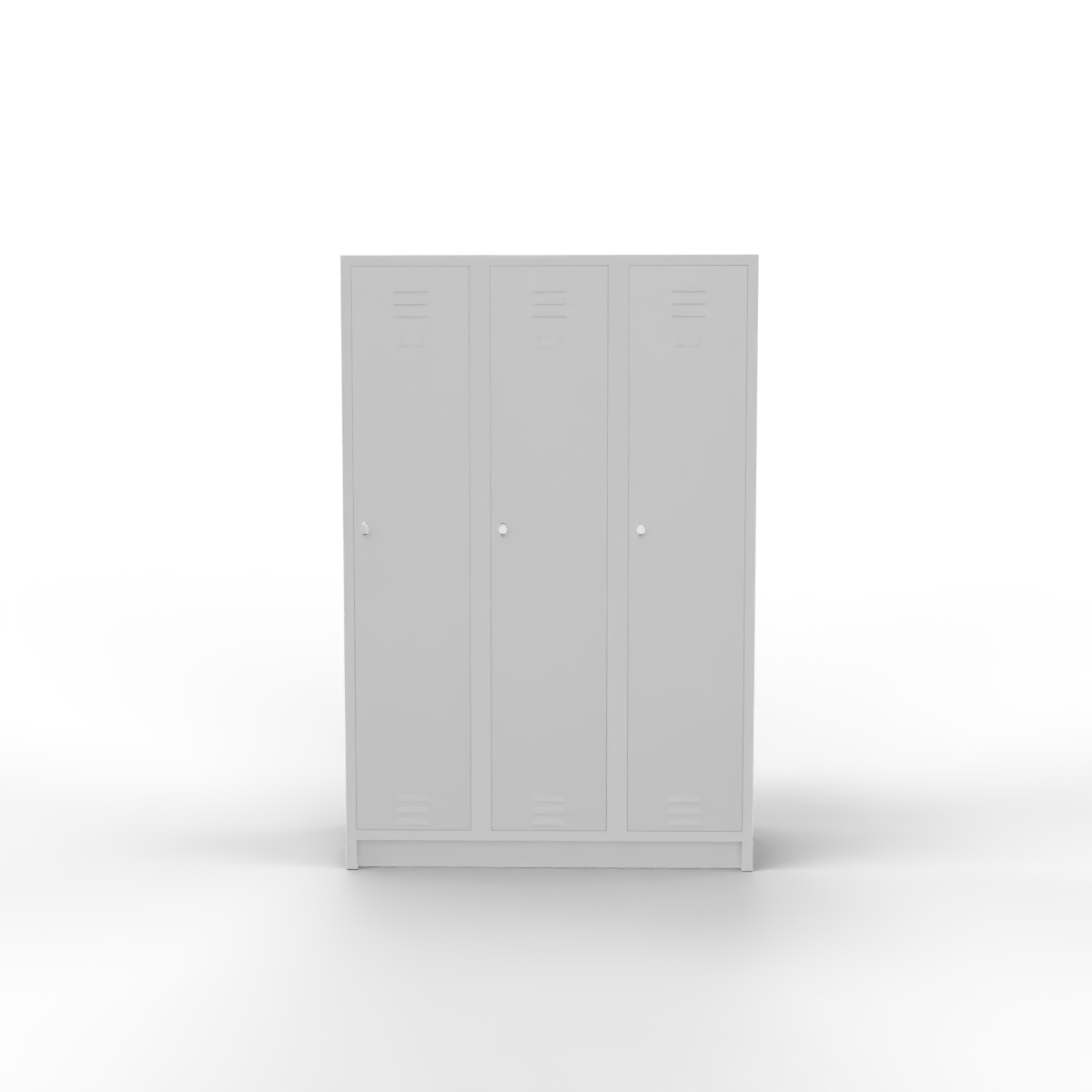 Three-door wardrobe